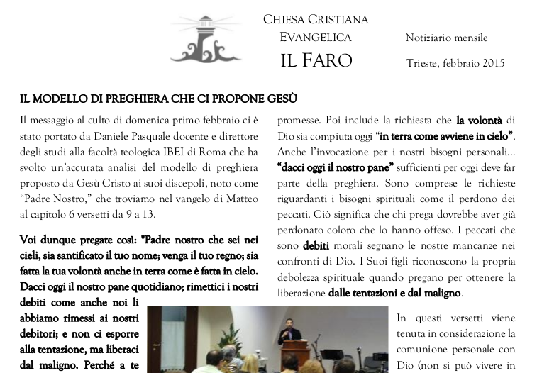 Notiziario Febbraio 2015